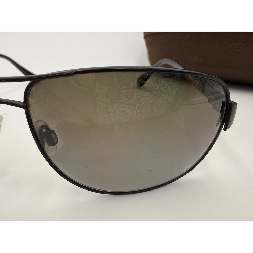 Maui Jim Sand Island MJ-253-02M Matte Black Polarized Aviator Sunglasses - Picture 8 of 12
